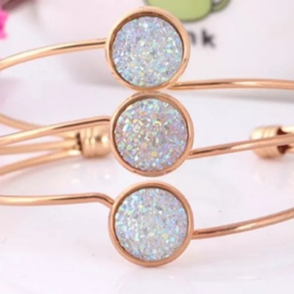 Giuliana + Madison Jewelry - White Druzy Bracelet